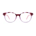 Conchita - Round Purple Glasses for Women